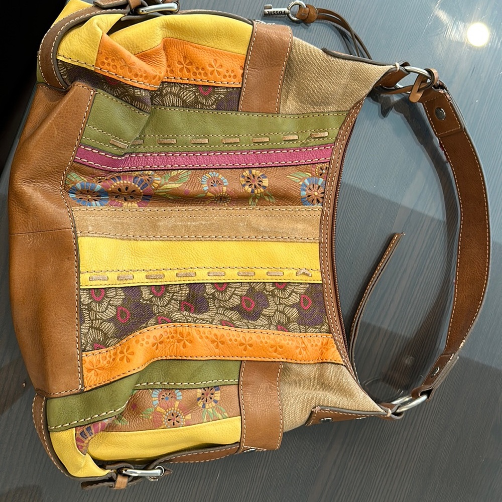 Fossil multicolor hobo purse.